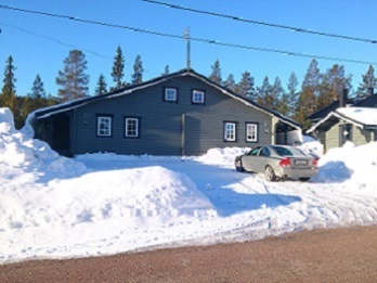 Tickan fjällstuga exteriör